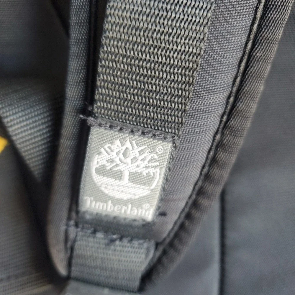 Timberland Vintage Backpack Blue‎ Yellow Colorblock Hiking Bag